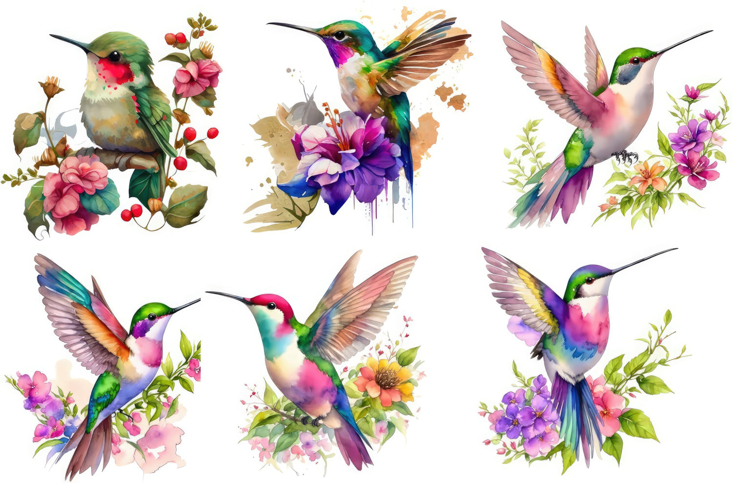 Hummingbird Blocks 6 Piece 3