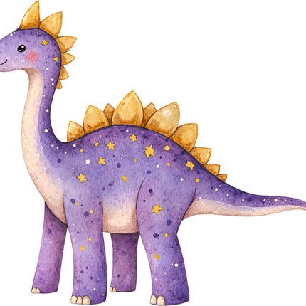 purple dinosaur quilt block