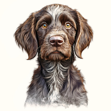 hunting dog fabric panel