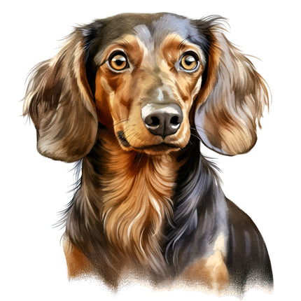 dachshund fabric panel