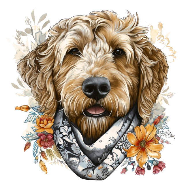 goldendoodle fabric panel