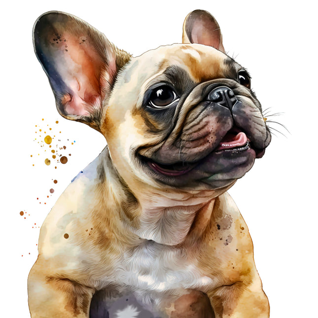 french bulldog fabric panel