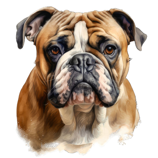 Bulldog 100% Cotton Fabric Panel Block AA1369