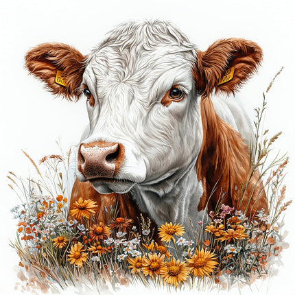 Cow fabric panel