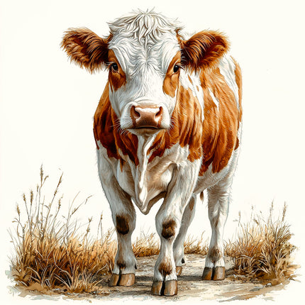 cow quilt block