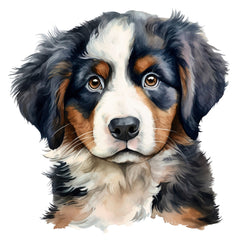 Bernese Mountain Dog fabric panel