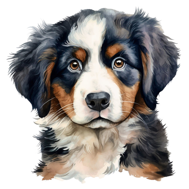 Bernese Mountain Dog fabric panel