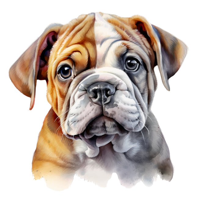 Bulldog 100% Cotton Fabric Panel Block AA1548