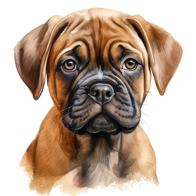 boxer dog fabric panel