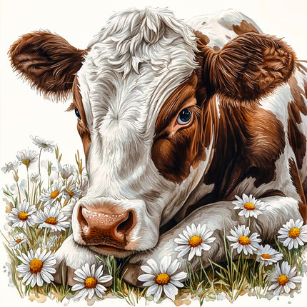 cow fabric panel