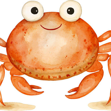 Crab 100% Cotton Fabric Panel Block AA179