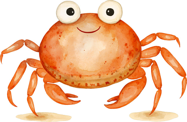Crab 100% Cotton Fabric Panel Block AA179