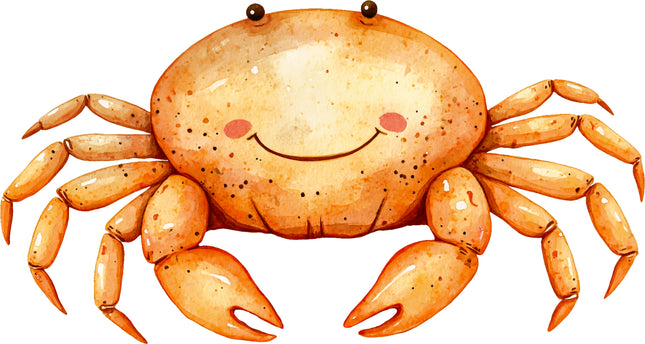Crab 100% Cotton Fabric Panel Block AA180