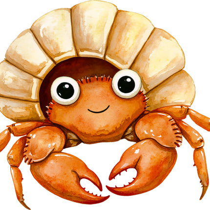 Crab 100% Cotton Fabric Panel Block AA181
