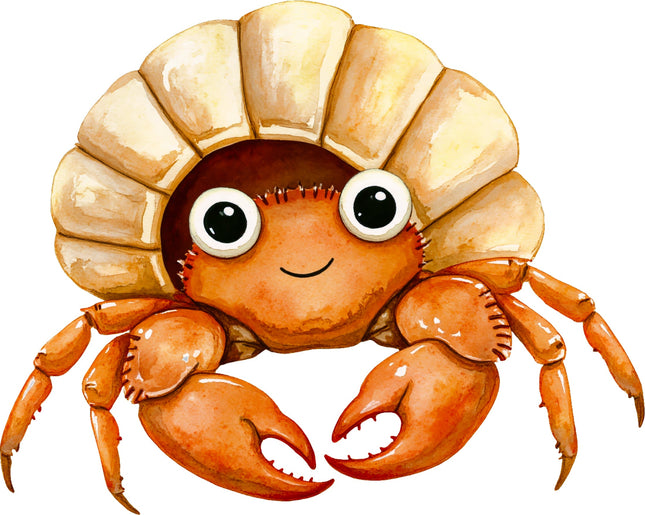 Crab 100% Cotton Fabric Panel Block AA181