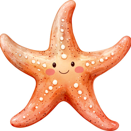 Starfish 100% Cotton Fabric Panel Block AA182