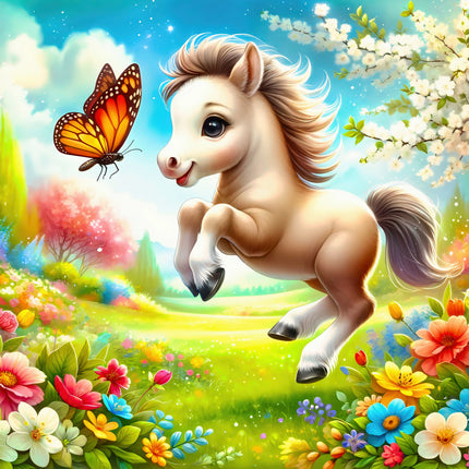 pony cotton fabric panel