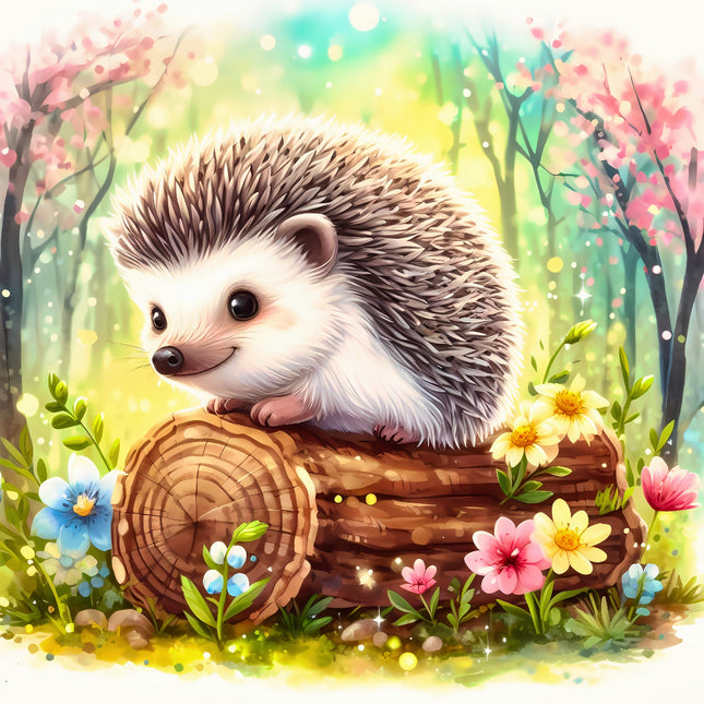 hedgehog fabric panel