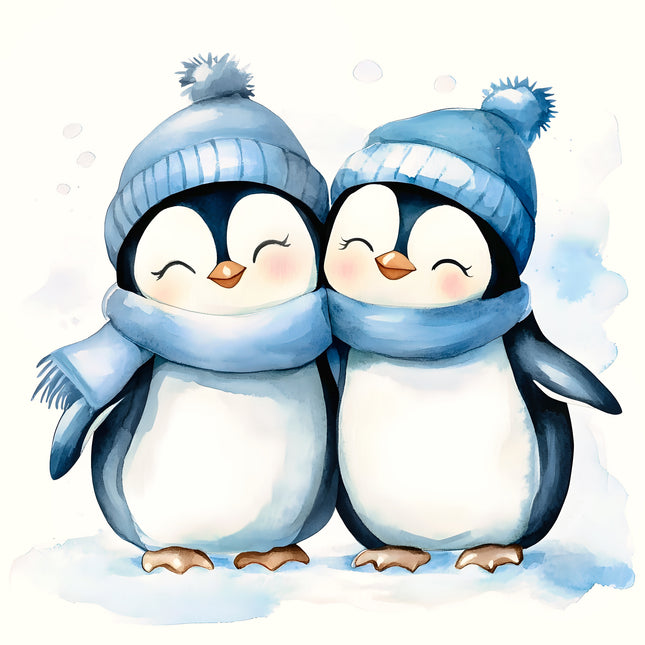 Penguin 100% Cotton Fabric Panel Block AA195