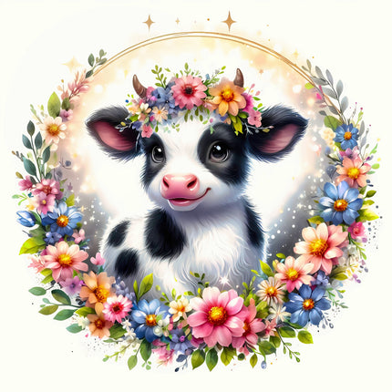 cow fabric panel