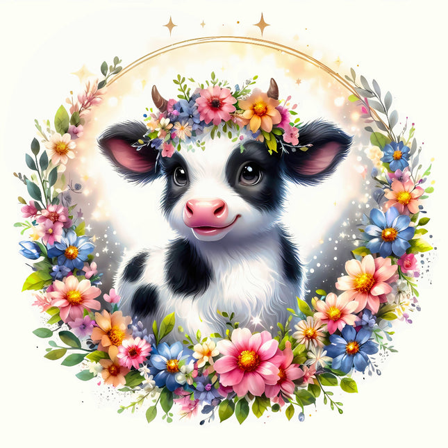 cow fabric panel