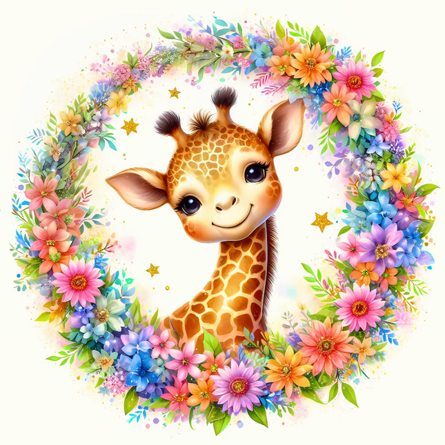 giraffe fabric panel