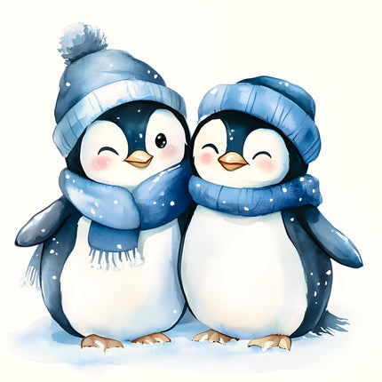 Penguin 100% Cotton Fabric Panel Block AA197