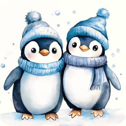 Penguin 100% Cotton Fabric Panel Block AA201