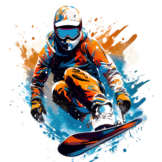 snowboarder quilt block