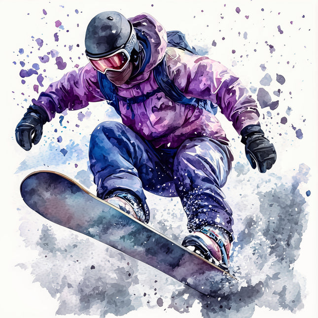 snowboarder fabric panel
