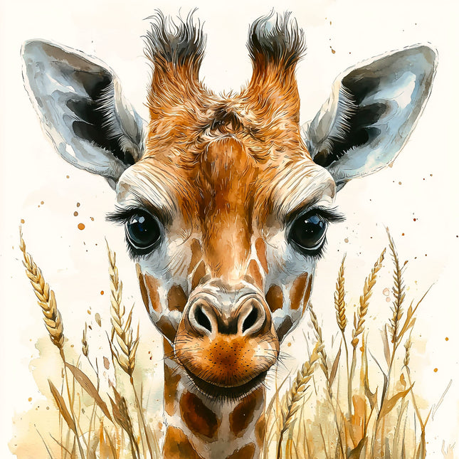 giraffe fabric panel