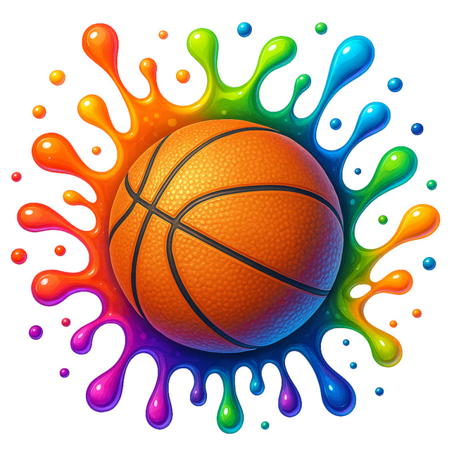 Basketball 100% Cotton Fabric Panel Block AA500