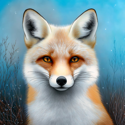 Fox 100% Cotton Fabric Panel Block AA5041