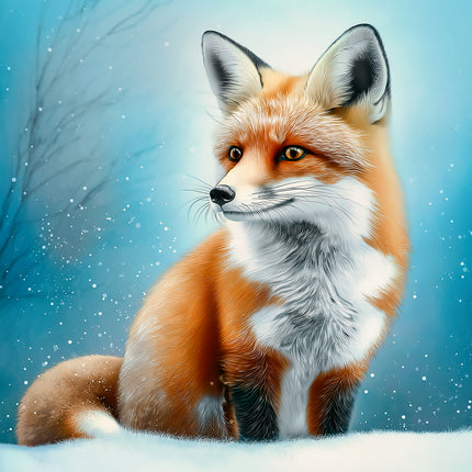 Fox 100% Cotton Fabric Panel Block AA5043