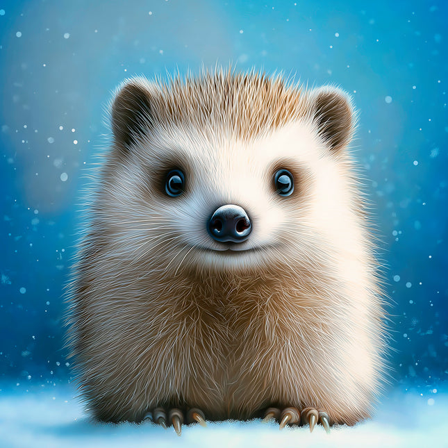 Hedgehog 100% Cotton Fabric Panel Block AA5102