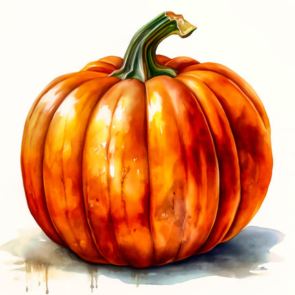 Fall Autumn Pumpkin 100% Cotton Fabric Panel Block AA5123