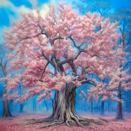 Fantasy Tree 100% Cotton Fabric Panel Block AA5159