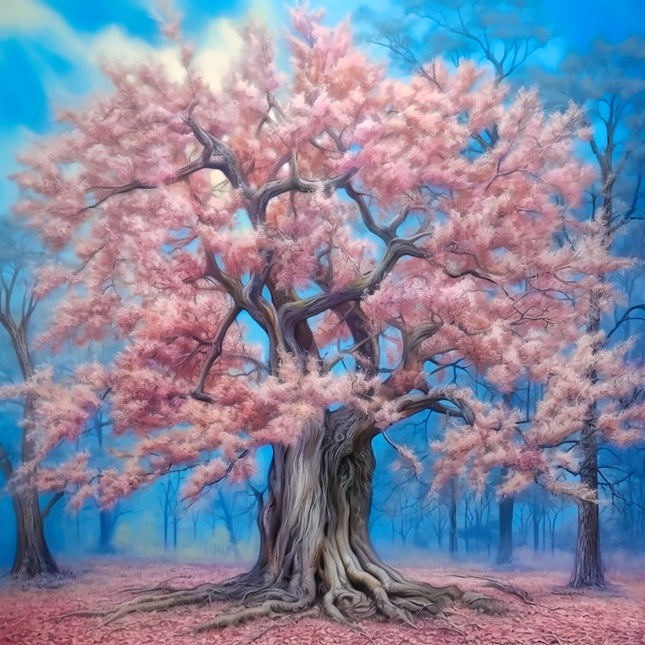 Fantasy Tree 100% Cotton Fabric Panel Block AA5159