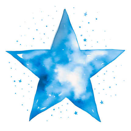 Blue Star 100% Cotton Fabric Panel Block AA529