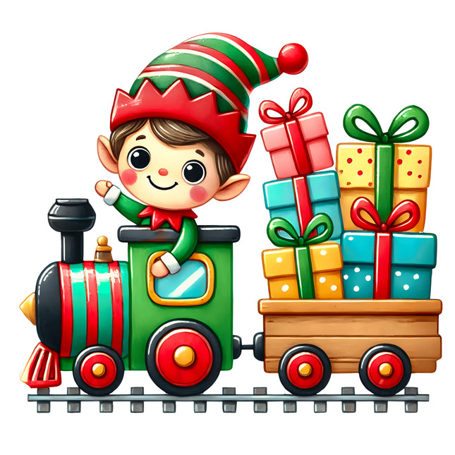 Christmas Elf 100% Cotton Fabric Panel Block AA545