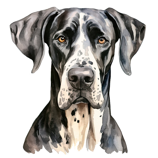 Great Dane dog fabric panel