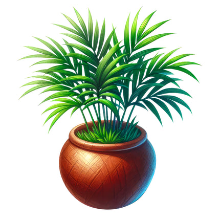 Palm Plant 100% Cotton Fabric Panel Block AA617