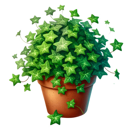 English Ivy Plant 100% Cotton Fabric Panel Block AA626