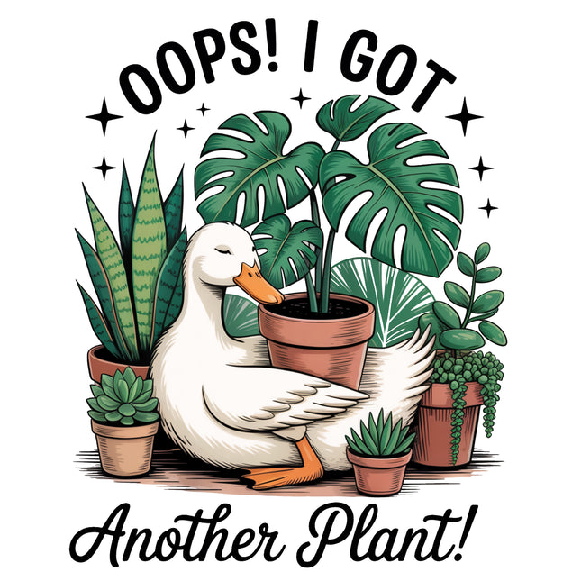 Oops I got Another Plant 100% Cotton Fabric Panel Block AA637