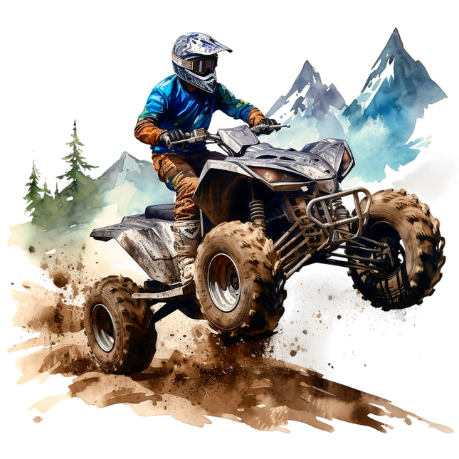 ATV 100% Cotton Fabric Panel Block AA638