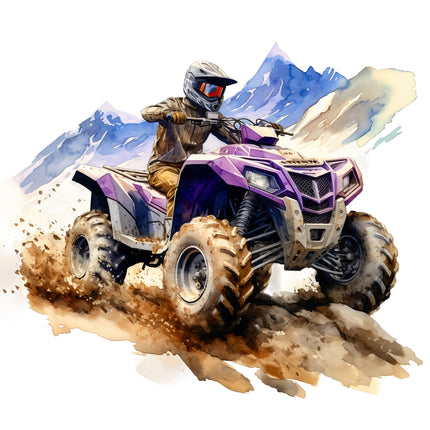 ATV 100% Cotton Fabric Panel Block AA639