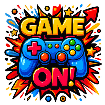 Game On Gamer 100% Cotton Fabric Panel Block AA752