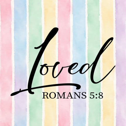 bible verse cotton fabric block