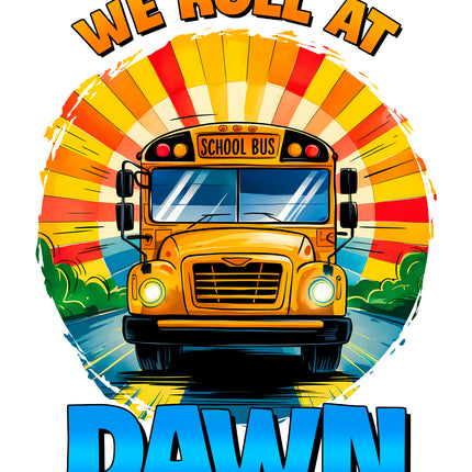 School Bus Driver 100% Cotton Fabric Panel Block AA815