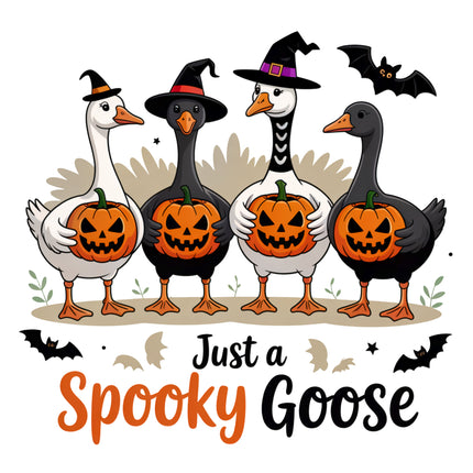 Halloween Spooky Goose 100% Cotton Fabric Panel Block AA832